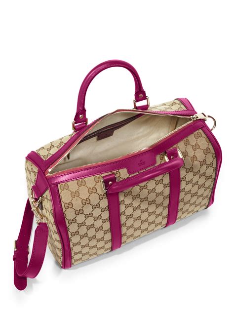 gucci tote bag canvas pink